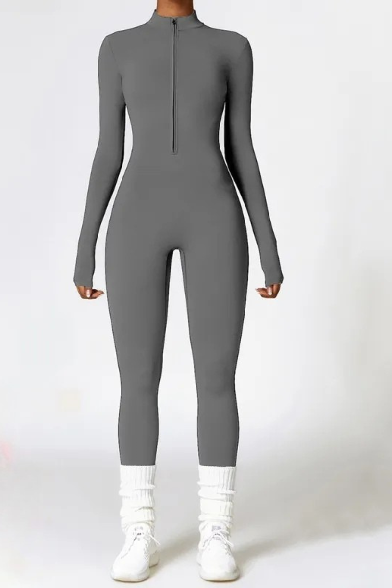 Selara™ | Thermal Fleece Zip-Up Jumpsuit