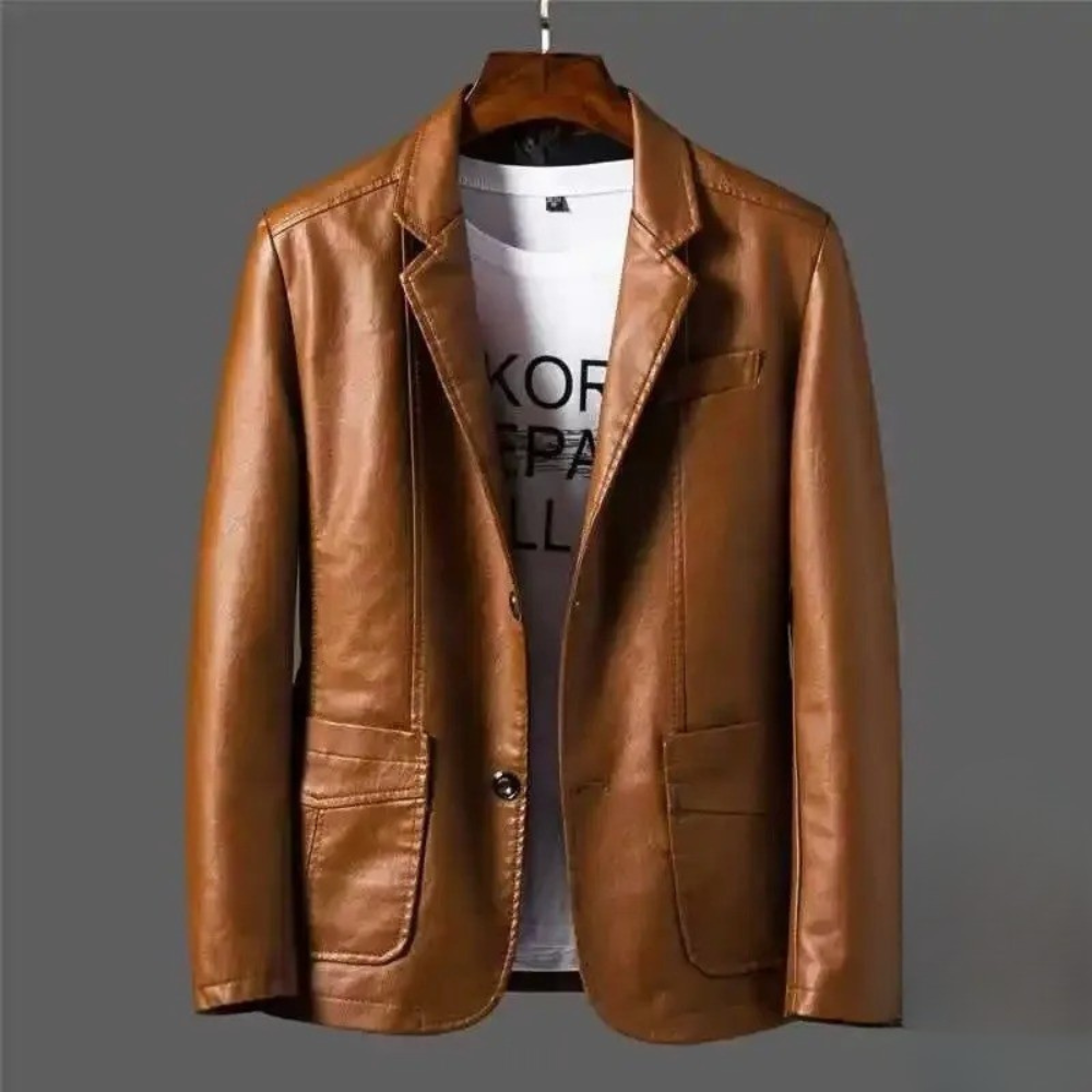 Levi™ | Elegant Leather Blazer