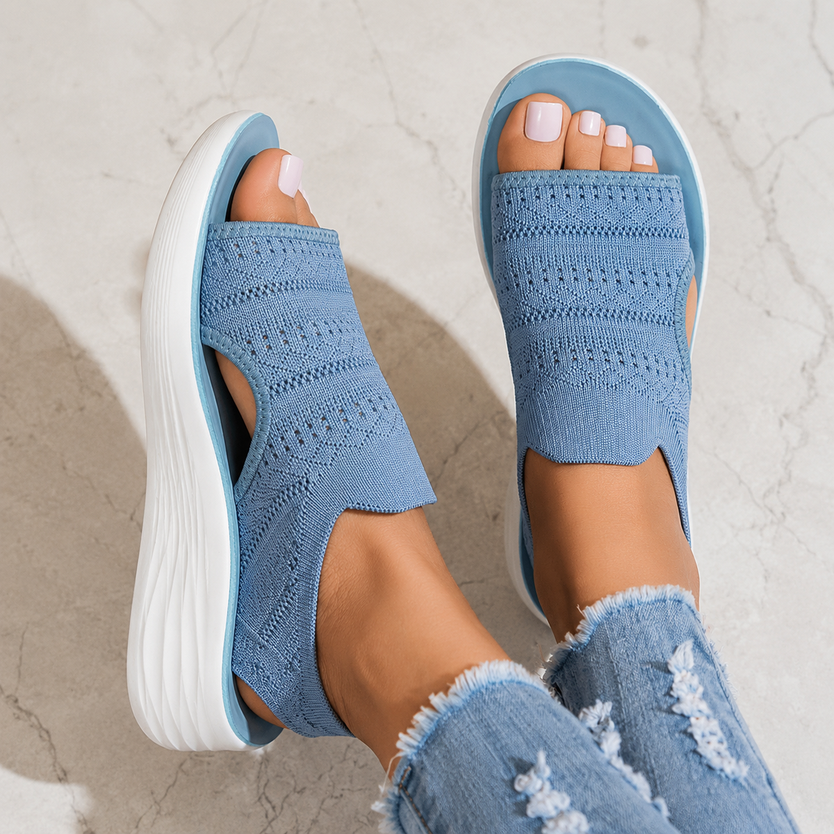 Fanny™ | Comfortable Platform Sandals in Breathable Mesh