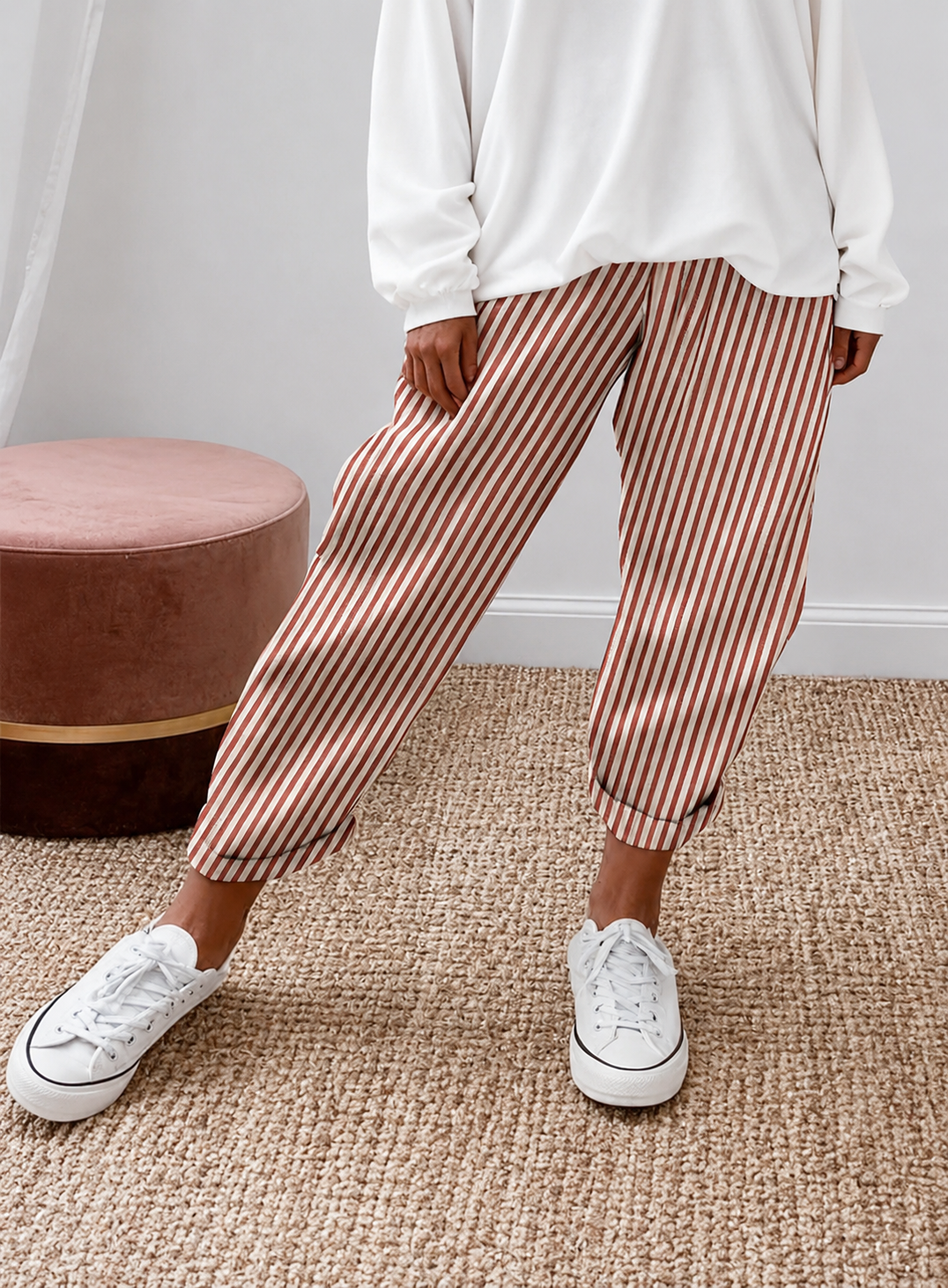Nora™ | Comfortable Striped Trousers