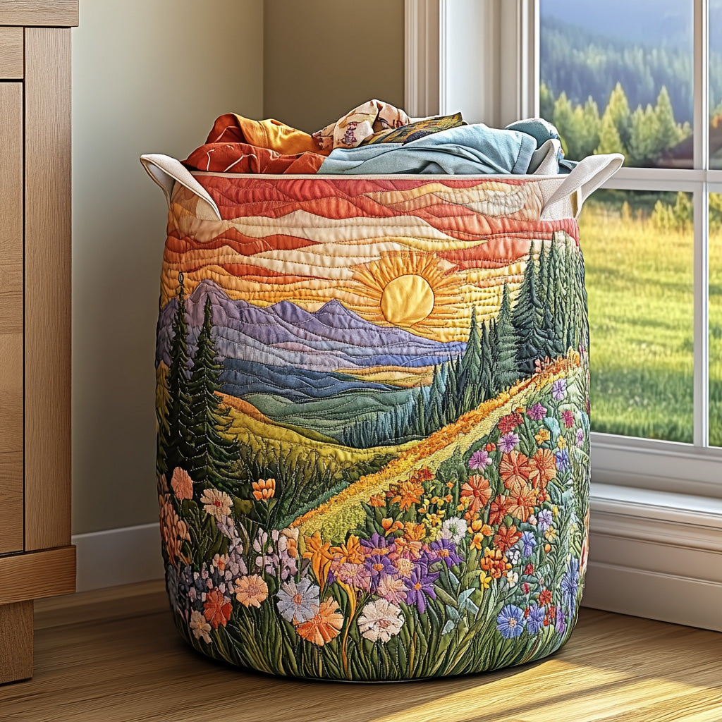 GLORIA | MORNING GLORY HAND MADE LAUNDRY BASKET