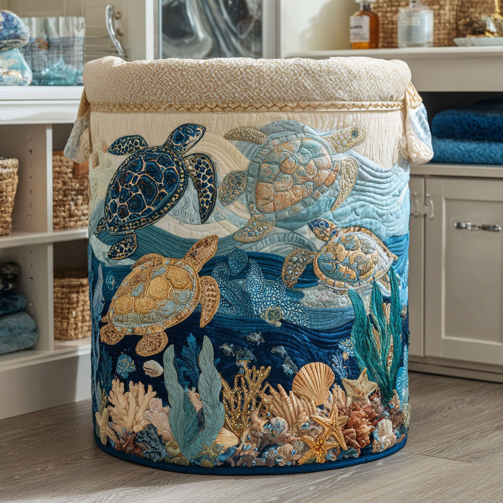 PEARL | SHELL SHINE HAND MADE LAUNDRY BASKET
