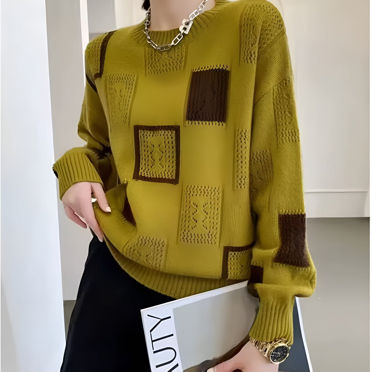 Naren™ | Soft Modern Patchwork Jumper