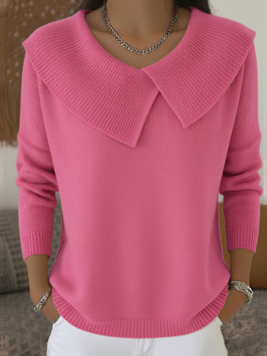 Julie™ | Warm Knitted Jumper with Wide Collar 3