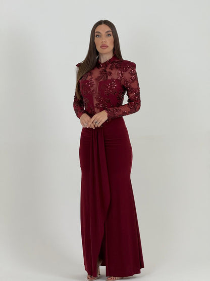 Lara™ | Elegant Structured Evening Dress