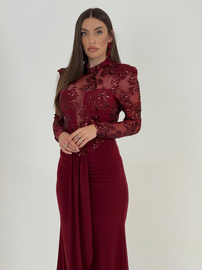 Lara™ | Elegant Structured Evening Dress