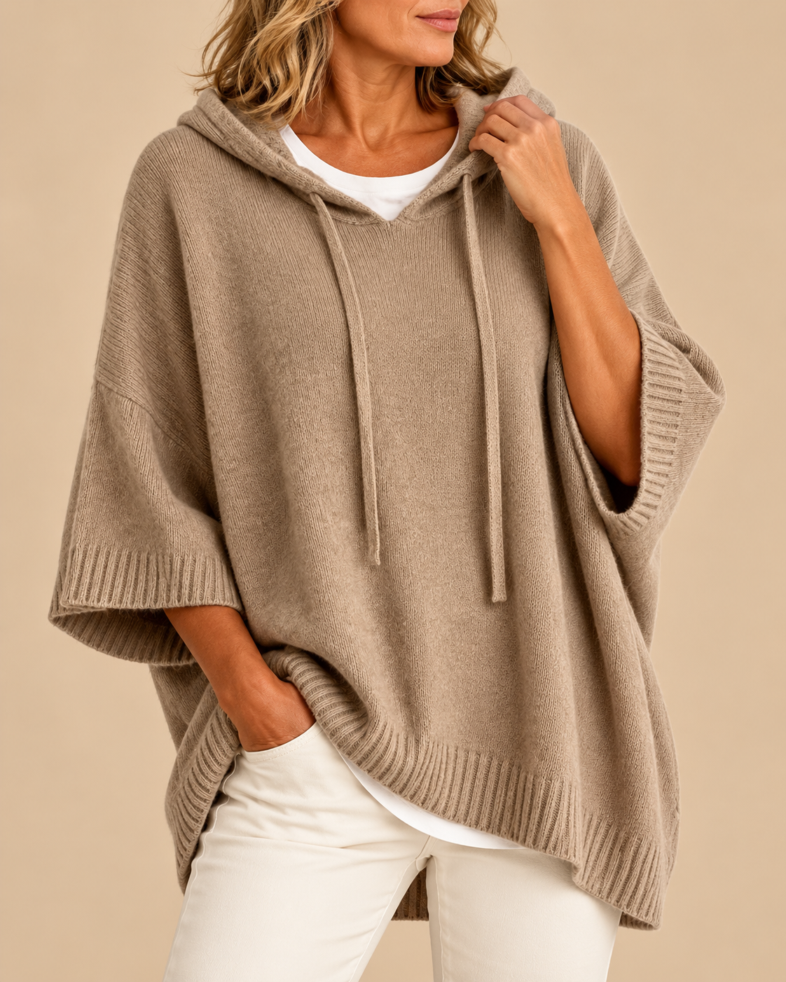 Sarah™ | Soft Hooded Poncho