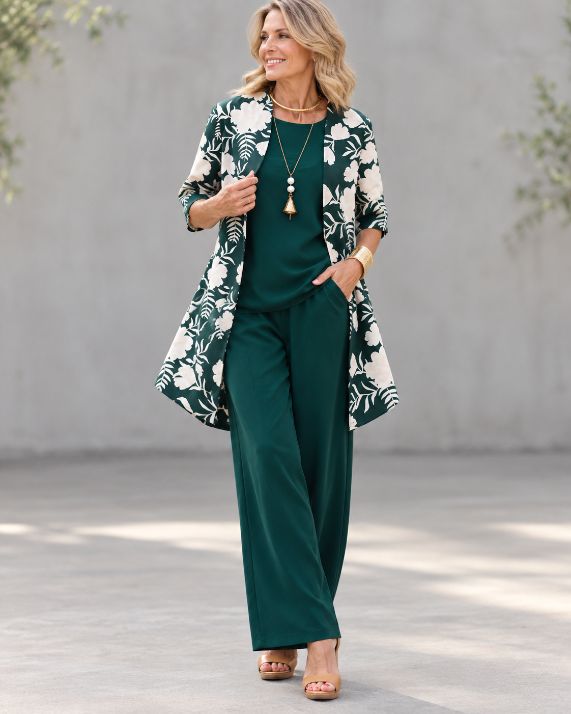 Sarah™ | Elegant 3-Piece Set with Gilet and Trousers