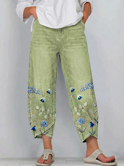 Aven™ | Embroidered Casual Trousers