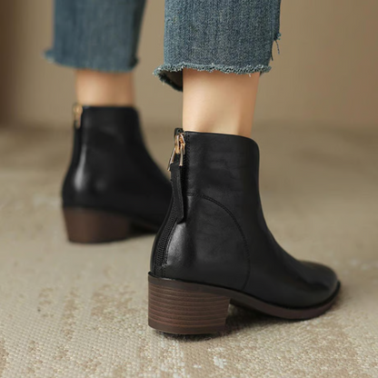 Eirae™ | Modern Leather Ankle Boots