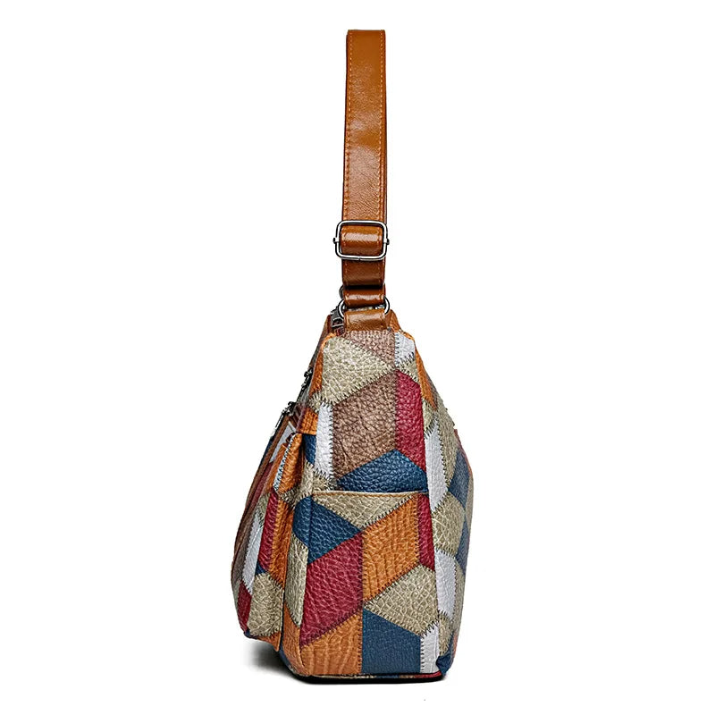 Karen™ | Colourful Patchwork Shoulder Bag 11