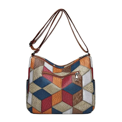 Karen™ | Colourful Patchwork Shoulder Bag 10