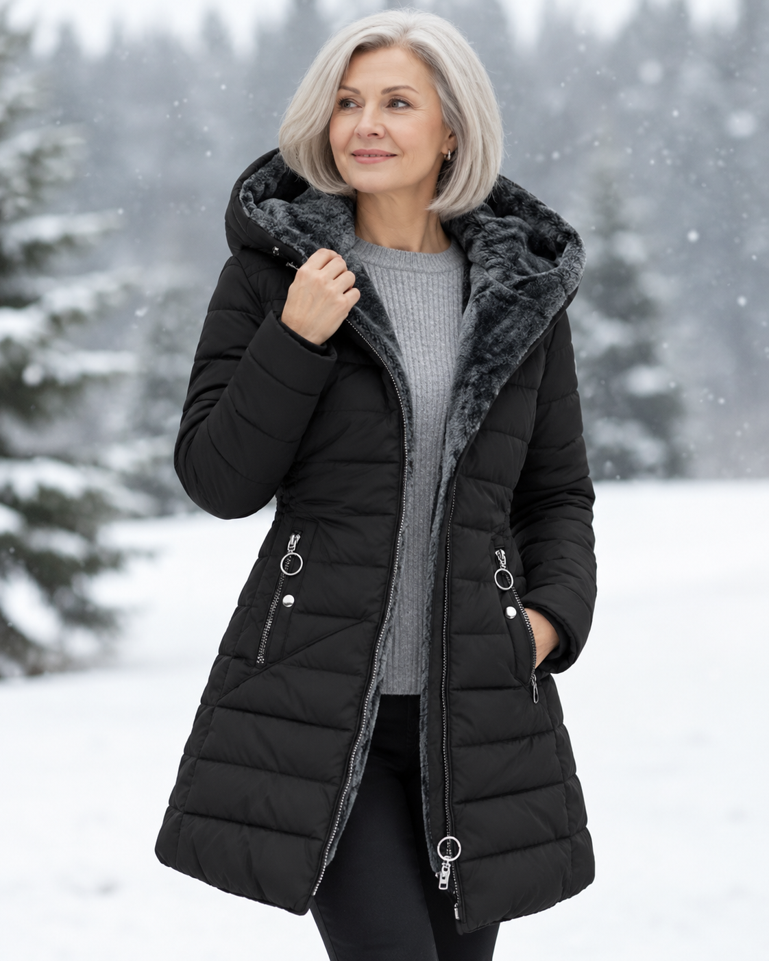Marga™ | Warm Padded Hooded Winter Coat