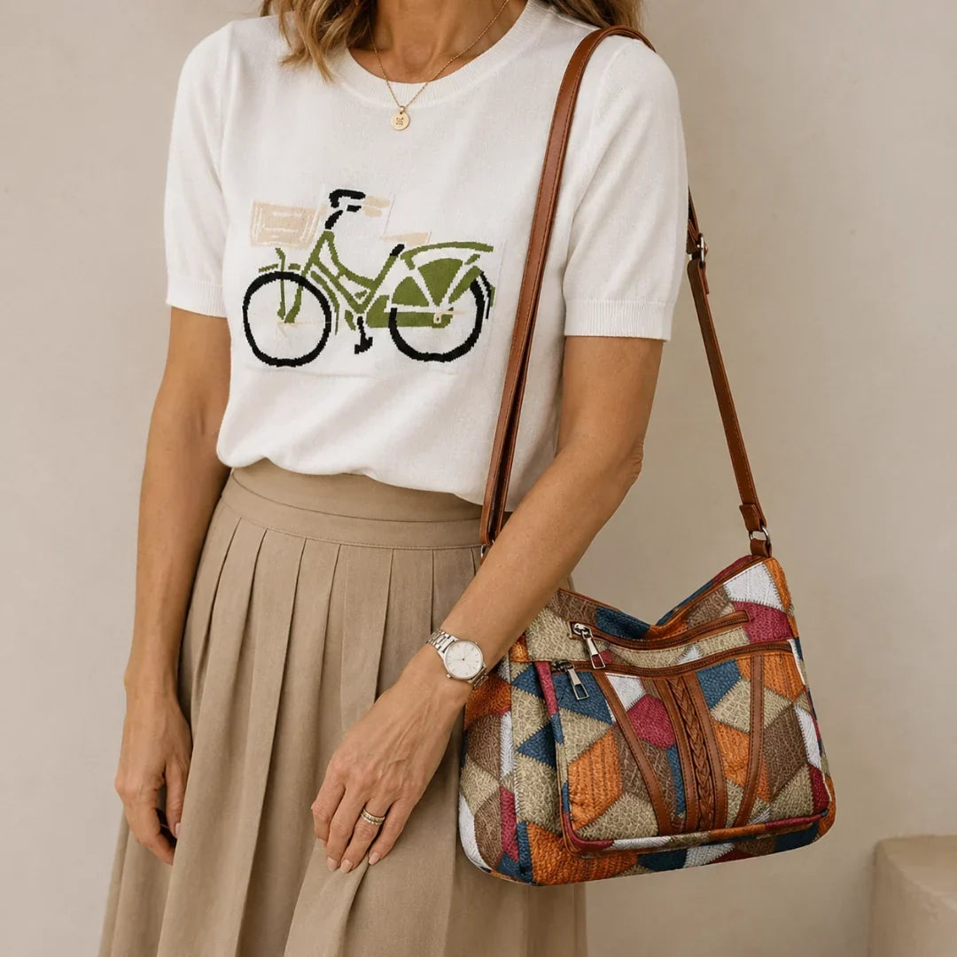 Karen™ | Colourful Patchwork Shoulder Bag 2