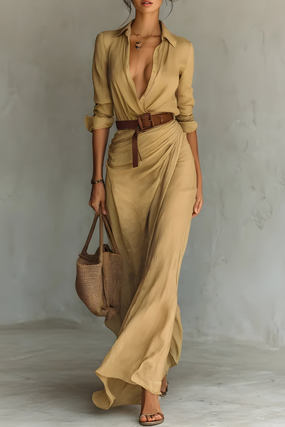 Julie | Wrap Dress with Waist Belt