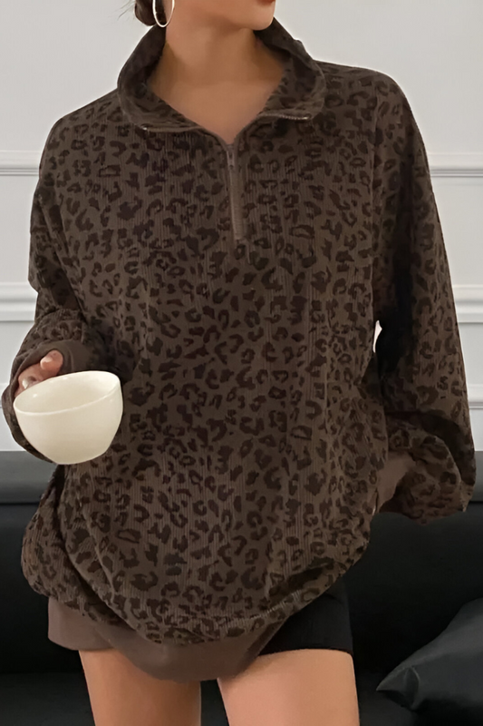 Mara™ | Comfortable Leopard Print Jumper