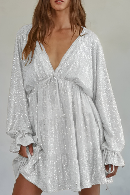 Livya™ | Elegant Pleated Sequin Dress