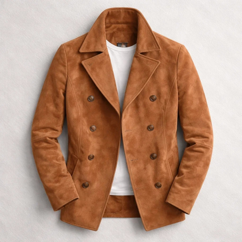 David™ | Suede Double-Breasted Jacket