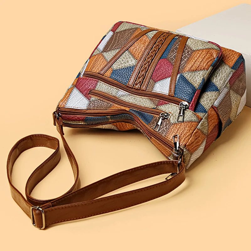 Karen™ | Colourful Patchwork Shoulder Bag 8