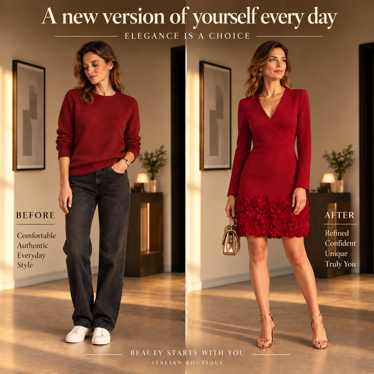 Julie™ | Luxury Rose Dress