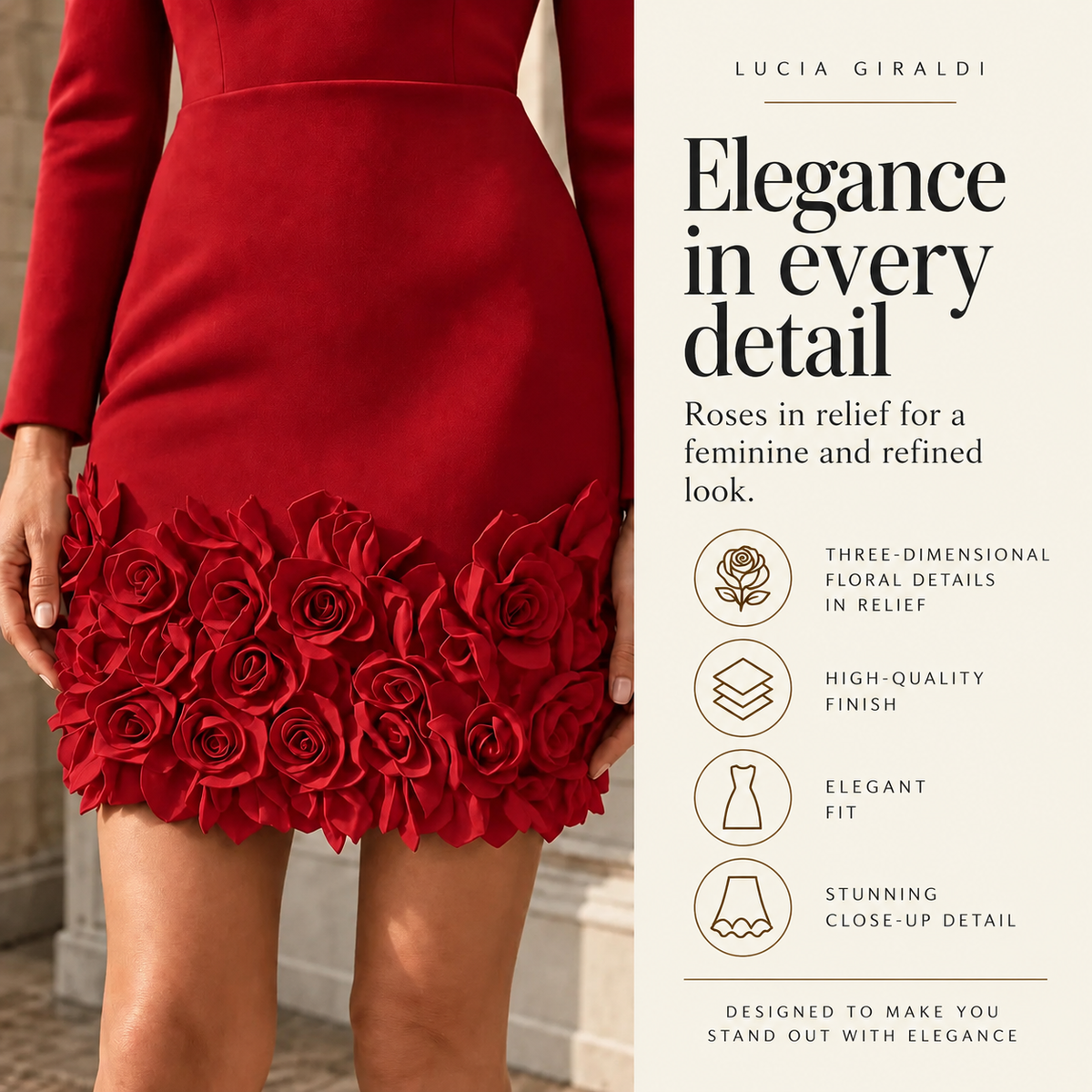 Julie™ | Luxury Rose Dress