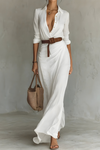 Julie | Wrap Dress with Waist Belt