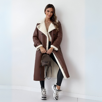 Julie™ | Long Coat with Teddy Collar 4