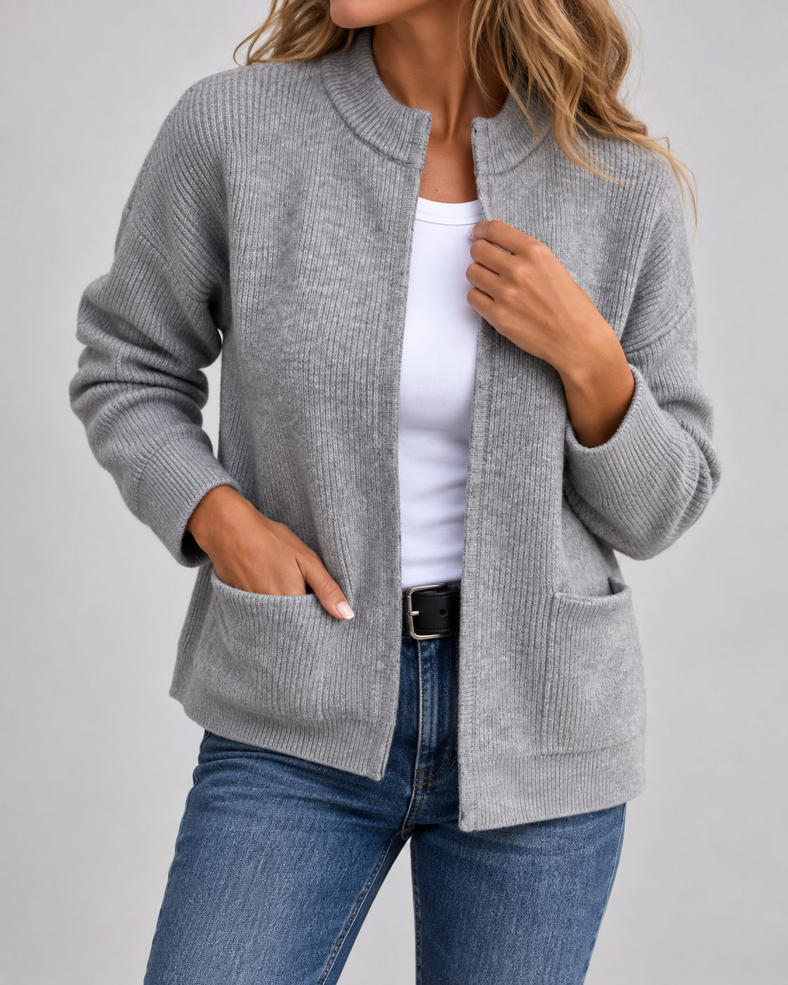 Jacqueline™ | Warm Knitted Gilet with Pockets