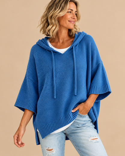 Sarah™ | Soft Hooded Poncho