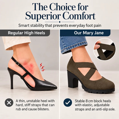 Julie™ | Orthopaedic Platform Heels with Cross Straps