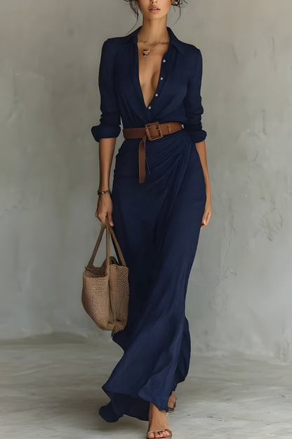 Julie | Wrap Dress with Waist Belt