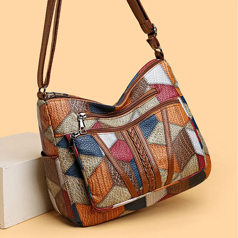 Karen™ | Colourful Patchwork Shoulder Bag 6