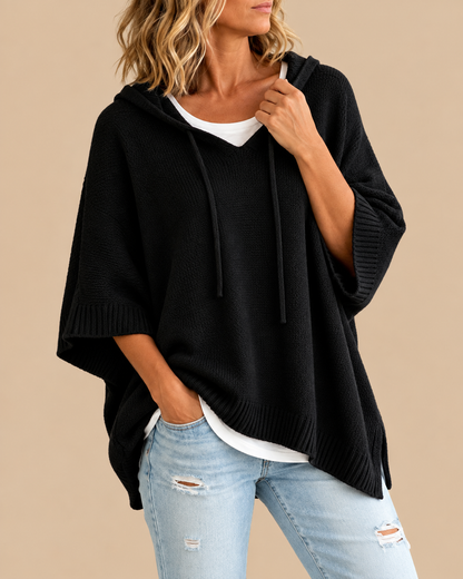Sarah™ | Soft Hooded Poncho