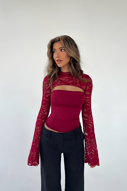 Liora™ | Elegant Sheer Lace Set