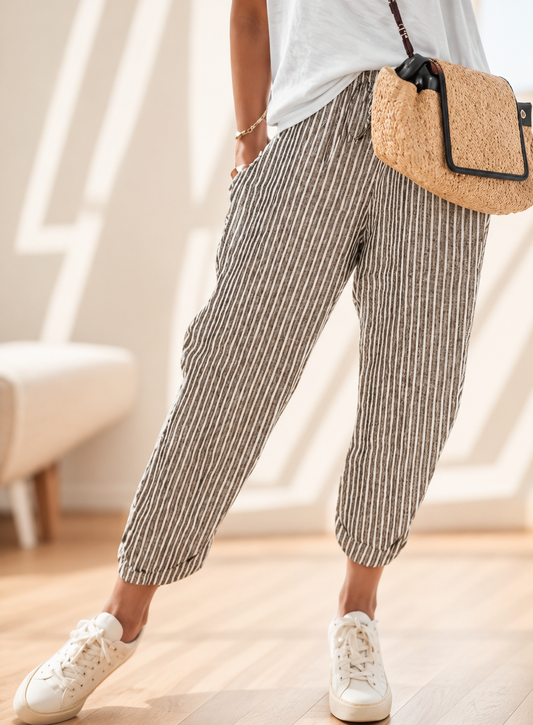 Nora™ | Comfortable Striped Trousers