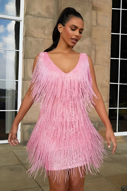 Neli™ | Sparkling Chic Fringe Dress