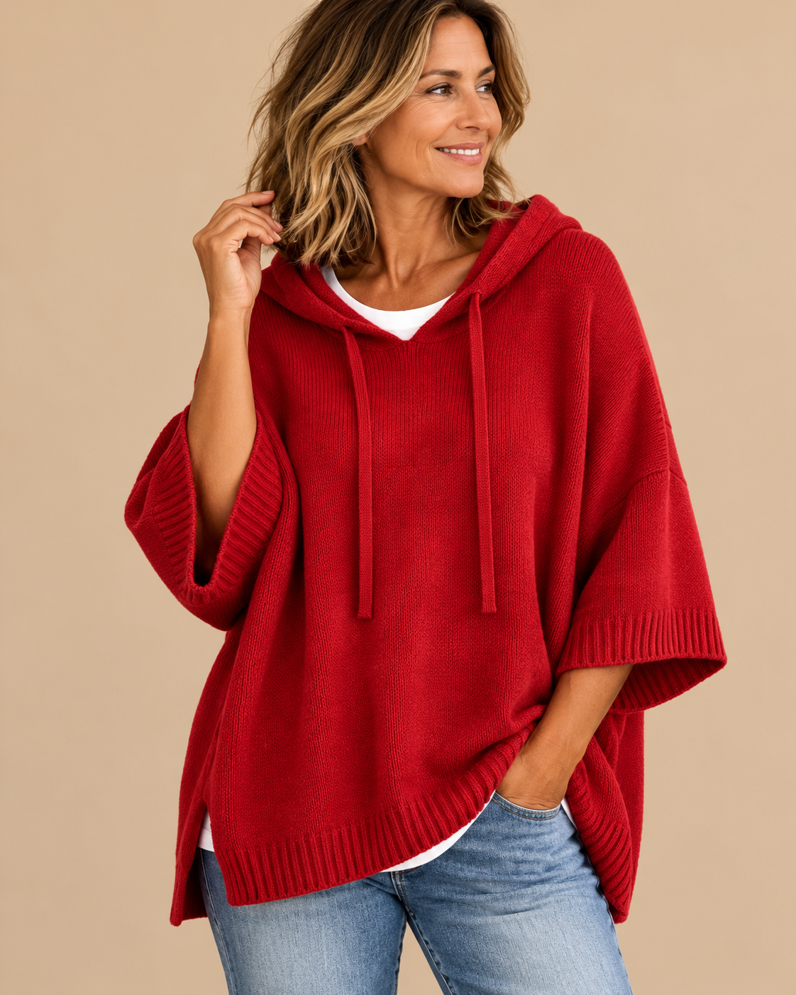 Sarah™ | Soft Hooded Poncho