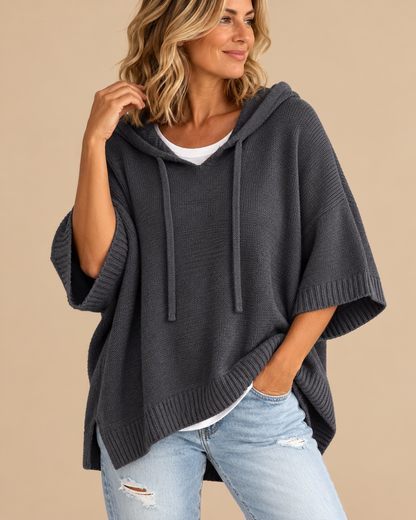 Sarah™ | Soft Hooded Poncho