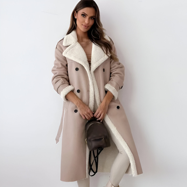 Julie™ | Long Coat with Teddy Collar 9