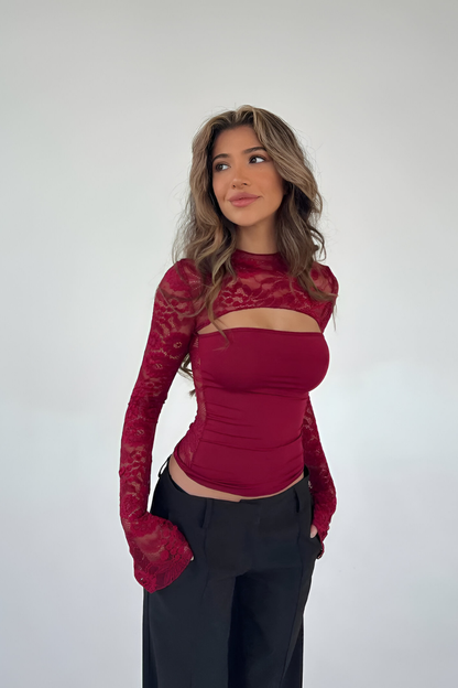 Liora™ | Elegant Sheer Lace Set