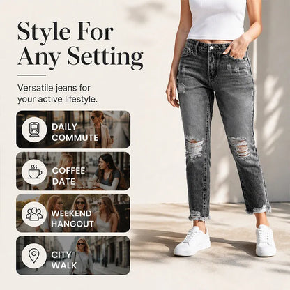 Karen™ | Trendy Ripped Jeans