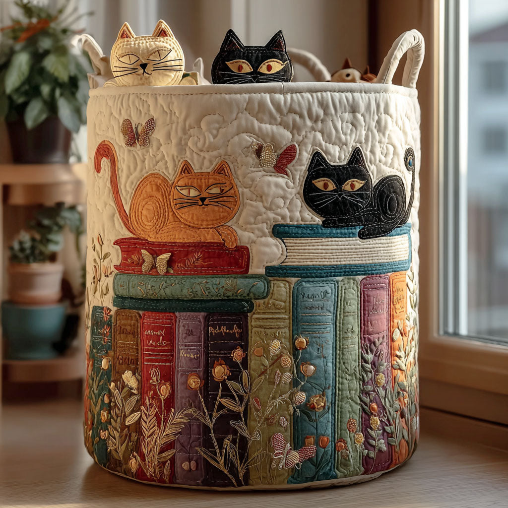 POPPY | CAT PARADE HAND MADE LAUNDRY BASKET