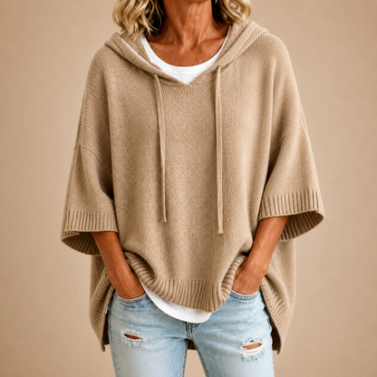 Susan™ | Comfortable Knitted Poncho with Hood 6