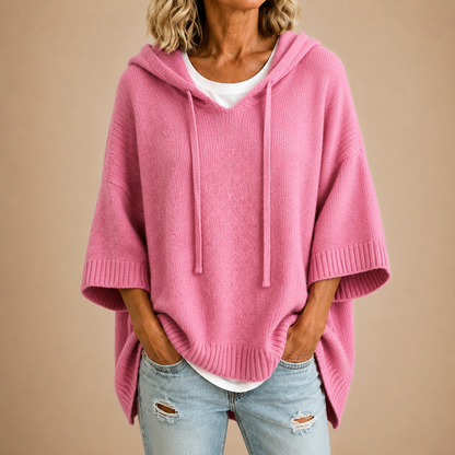 Susan™ | Comfortable Knitted Poncho with Hood 8