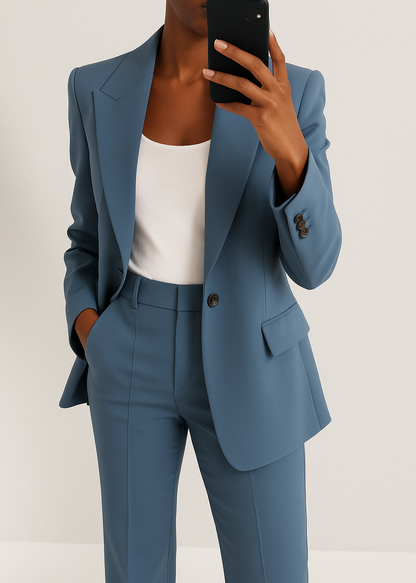 Tracey™ | Tailored Two-Piece Coat Suit with Blazer