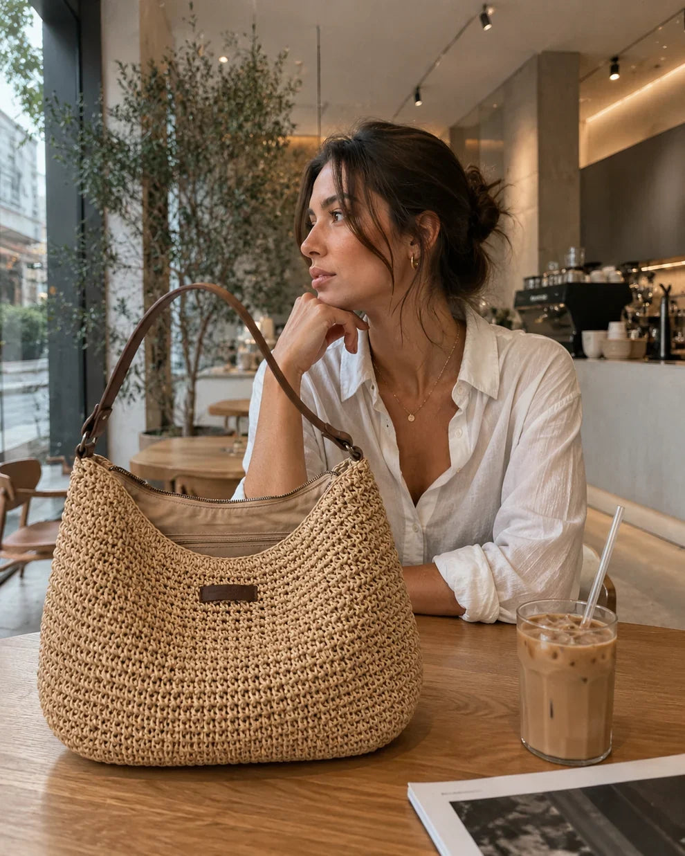 Céline™ | Elegant Woven Handbag