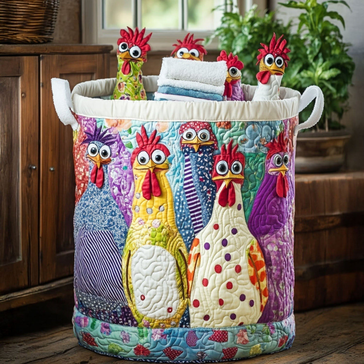 NAOMI | CLUCK COUTURE HAND MADE LAUNDRY BASKET
