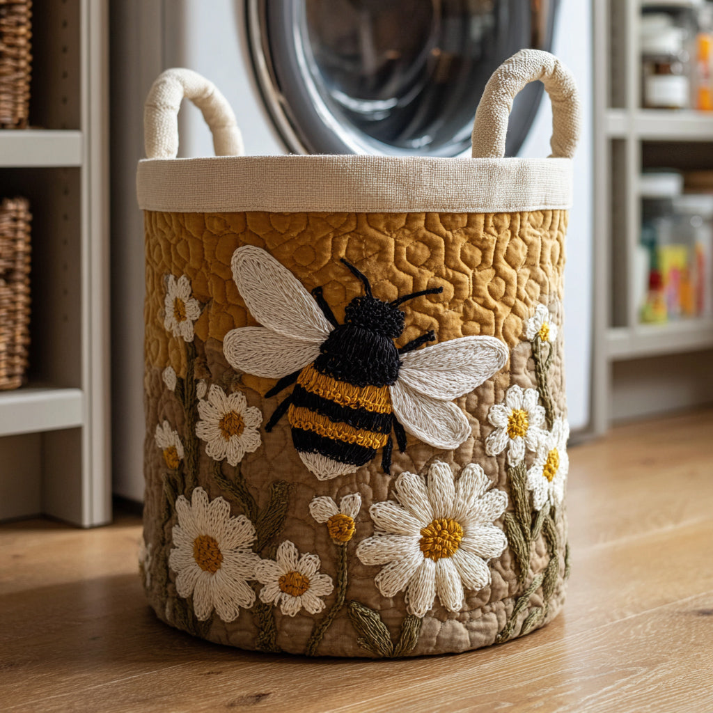 HONEY | DAISY BEE HAND MADE LAUNDRY BASKET