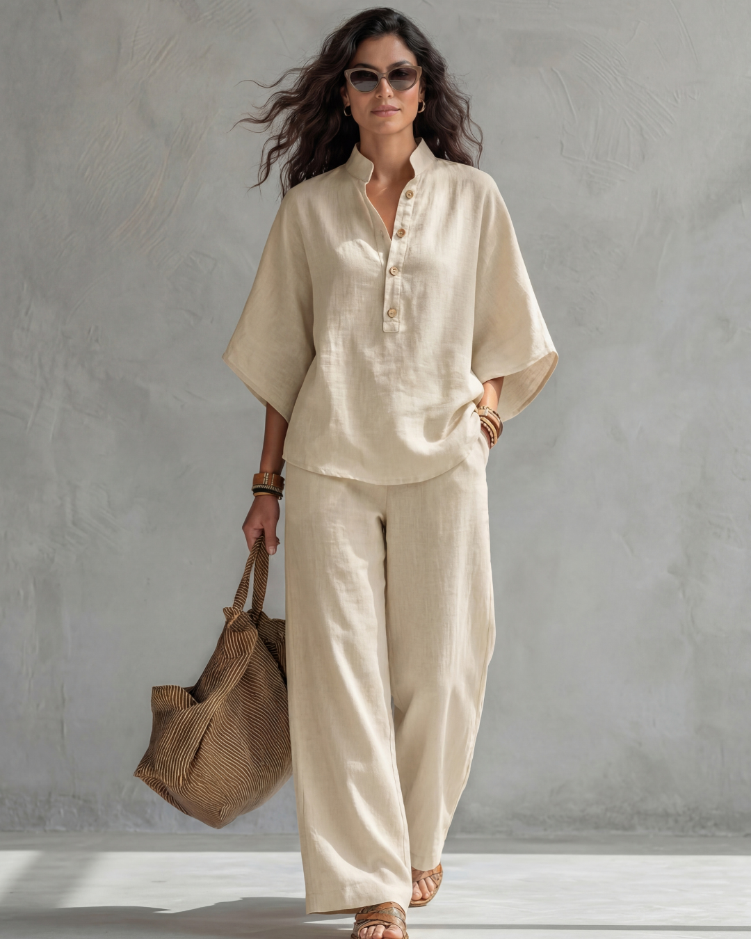 Sophie | Complete set with button-up blouse