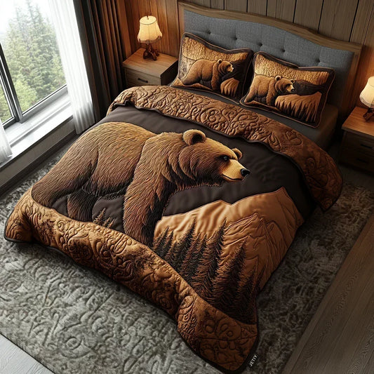 Quilted Duvet Cover Set of 3 Pieces – Forest Animals